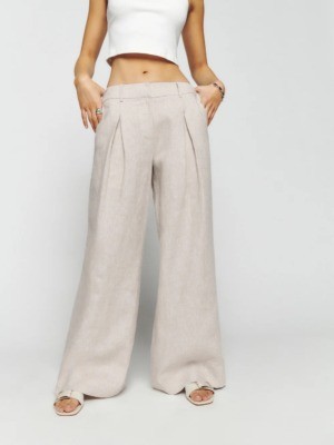 Asher Linen Low Rise Pant