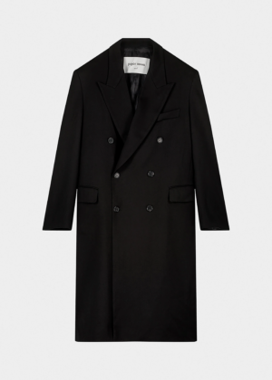 LONDON DOUBLE BREASTED COAT – BLACK